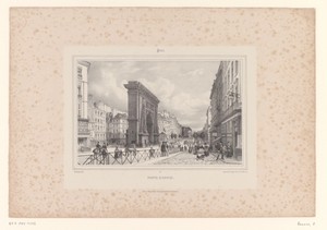 Zicht op de Porte Saint-Denis