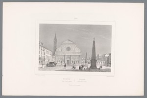 Zicht op de Santa Maria Novella te Florence