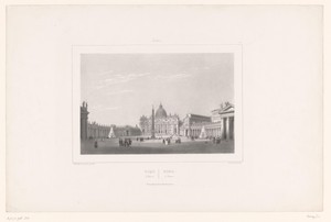 Zicht op de Sint-Pietersbasiliek in Rome