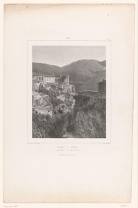 Zicht op de tempel van Vesta in Tivoli