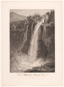 Zicht op de Veline waterval bij Terni