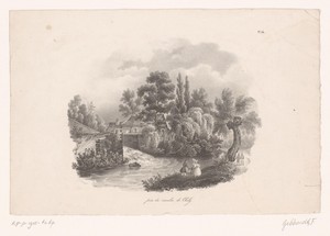 Zicht op de watermolen van Saint-Chély-d'Aubrac