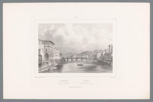 Zicht op Florence vanaf de Ponte Vecchio