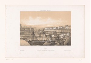 Zicht op het Arsenaal bij de haven van Brest