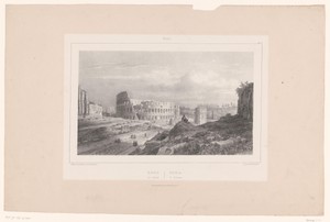 Zicht op het Colosseum in Rome