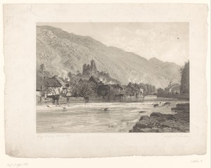 Zicht op het kasteel Lafont te Luchon