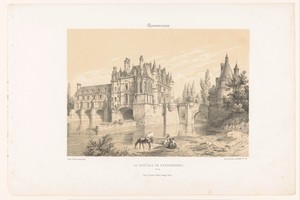 Zicht op het kasteel van Chenonceau