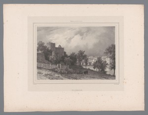 Zicht op het Kasteel van Clisson
