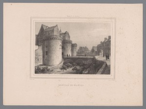 Zicht op het Kasteel van de hertogen van Bretagne in Nantes