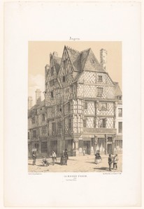 Zicht op het Maison d'Adam in Angers