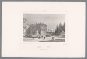 Zicht op het Palazzo Pitti te Florence