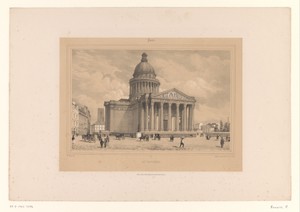 Zicht op het Panthéon in Parijs