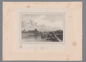 Zicht op het Tuilerieënpaleis vanaf de Seine