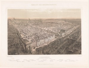 Zicht op het vijfde arrondissement van Parijs