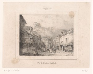 Zicht op Kasteel Gaillard vanuit Les Andelys