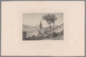 Zicht op Laveno aan het Lago Maggiore