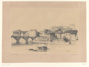 Zicht op Limoges aan de Vienne
