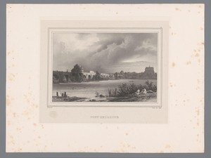 Zicht op Pont-de-l'Arche