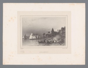 Zicht op Quillebeuf-sur-Seine