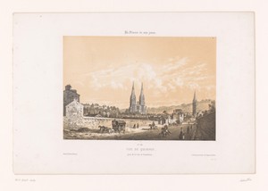 Zicht op Quimper vanaf de weg naar Douarnenez