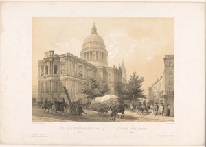 Zicht op St Paul's Cathedral in Londen