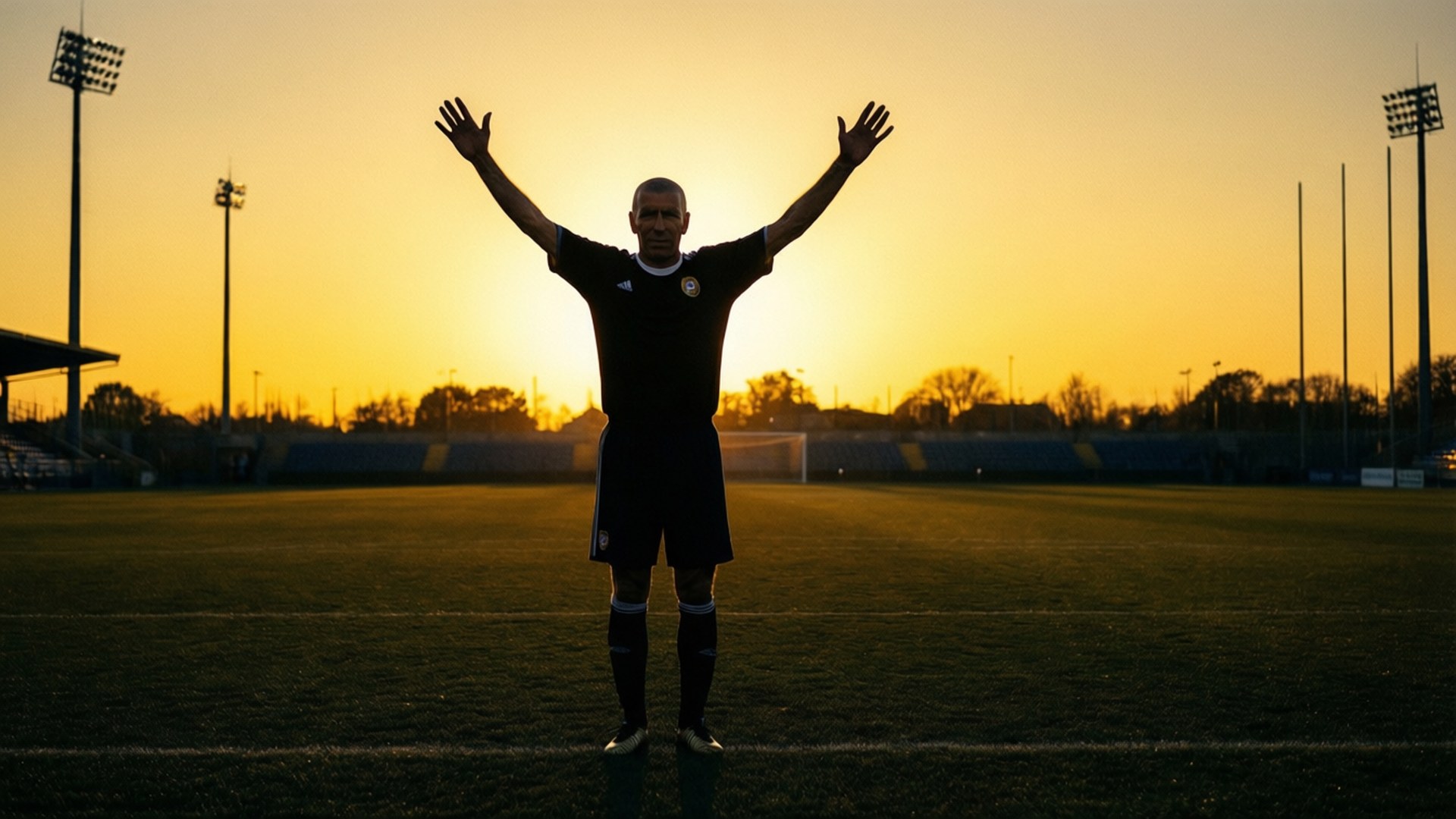 Zidane Sunset Silhouette by Wallpapers.art Studio
