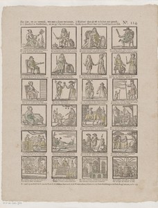 Ziet hier, tot uw vermaak, wat men u komt vertoonen, / In 't doolhoof te Amsterdam, en zo gy 't by wilt woonen, / ô kindren! daar gy zit te kyken met gemak, / Steek deeze prent daar toe vooräf dan in uw zak