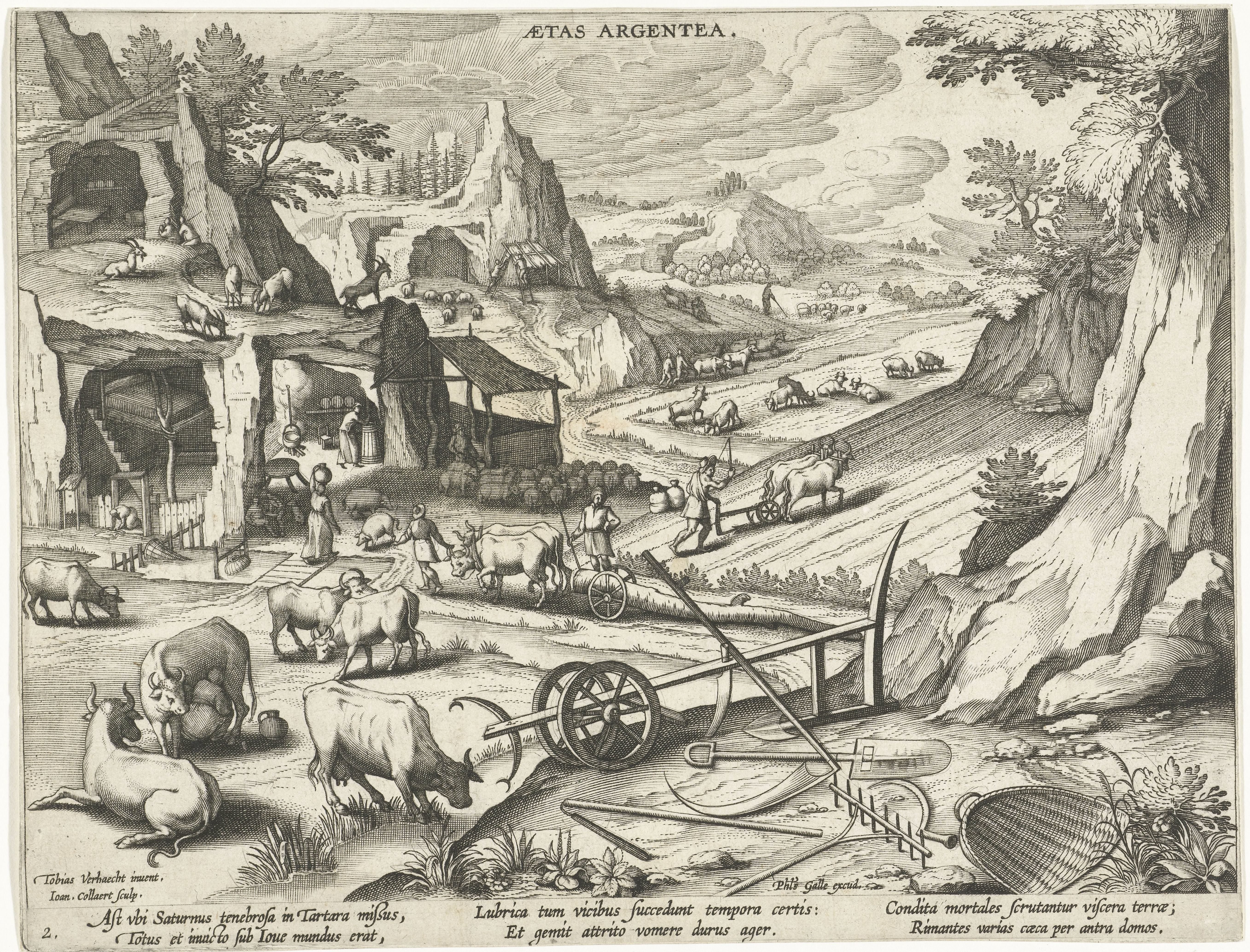 Zilveren tijdperk by Jan Collaert (II)