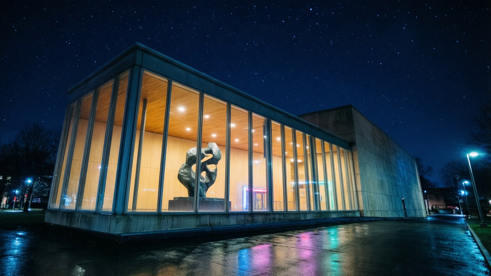 Zimmerli Night Glow by Wallpapers.art Studio