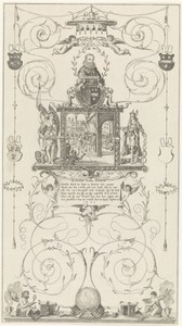 Zinneprent met ballingschap van Hugo de Groot
