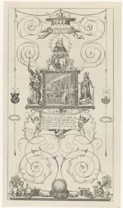 Zinneprent met gevangenneming van Hugo de Groot