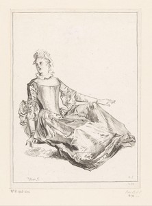 Zittende dame