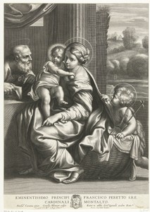 Zittende Madonna en Jozef met bril