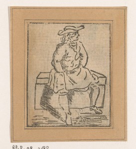 Zittende man