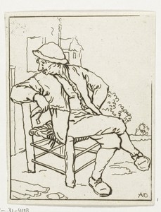 Zittende man