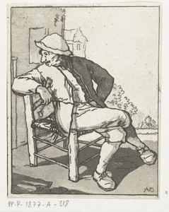Zittende man