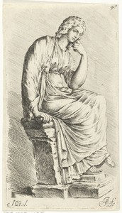 Zittende Muze, Clio (?)