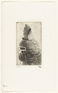 Zittende vrouw