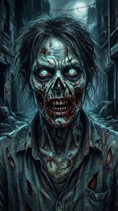 Zombie Alley Cool Drawing