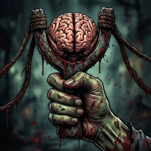 Zombie Slingshot with Brain Ammo