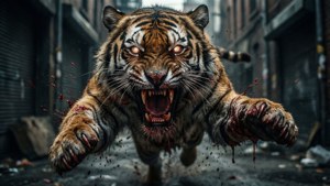 Zombie Tiger Attack