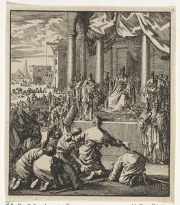 Zonen van Jakob knielen voor Jozef