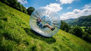 Zorbing Down Green Hill