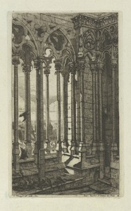 Zuilengalerij van Notre-Dame en vergezicht over Parijs