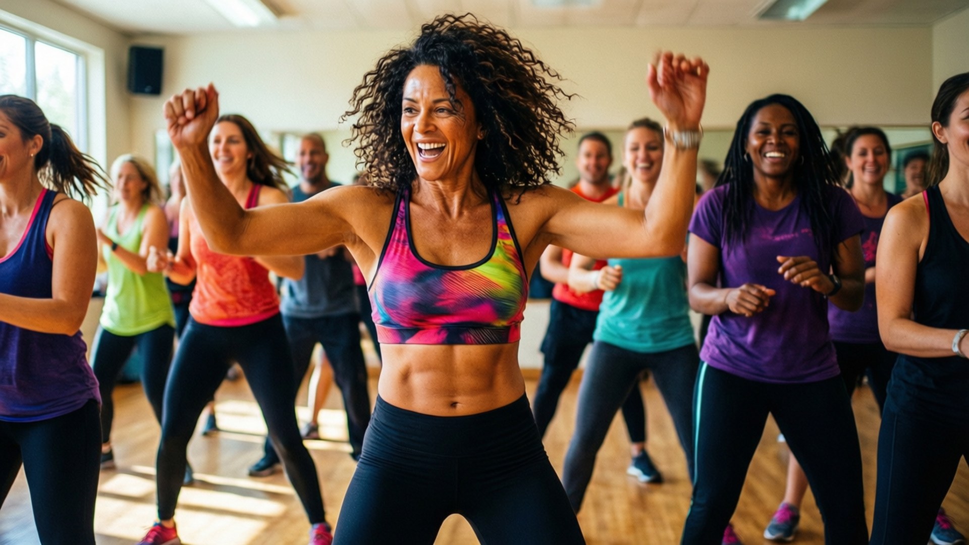Zumba Dance Energy Burst by Wallpapers.art Studio