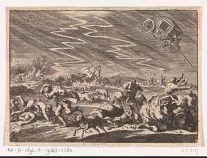Zwaar onweer te Donsenhausen in Thuringen, 1674