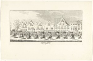 Zwitserse Garde in de lijkstoet van Anna van Hannover te Delft, 1759